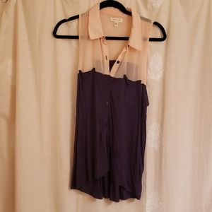 Urban outfitters sleveless button up